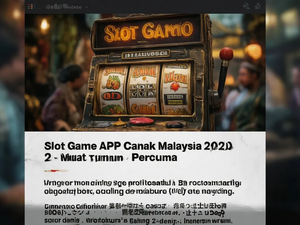 Slot Game APK Terbaik Malaysia